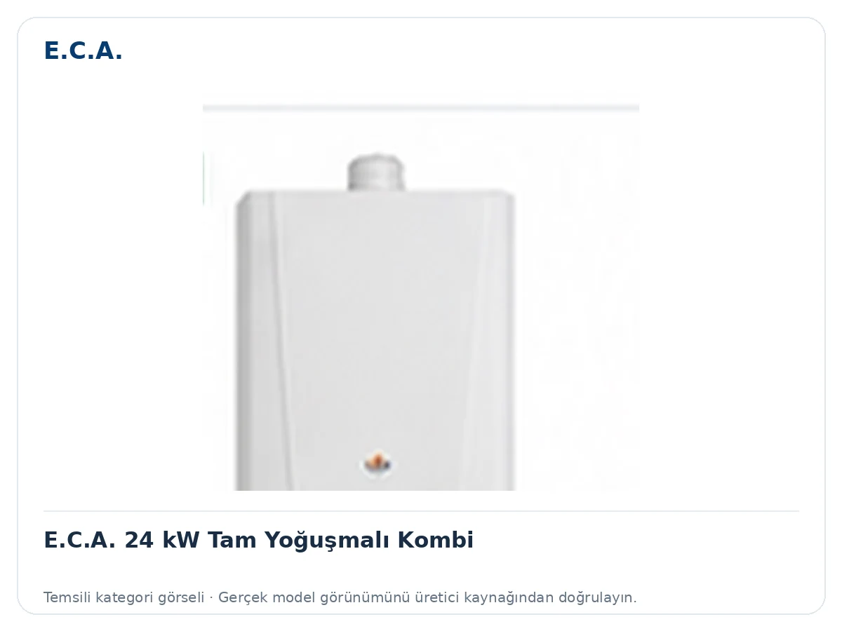 E.C.A. 24 kW Tam Yoğuşmalı Kombi için temsili ürün görseli