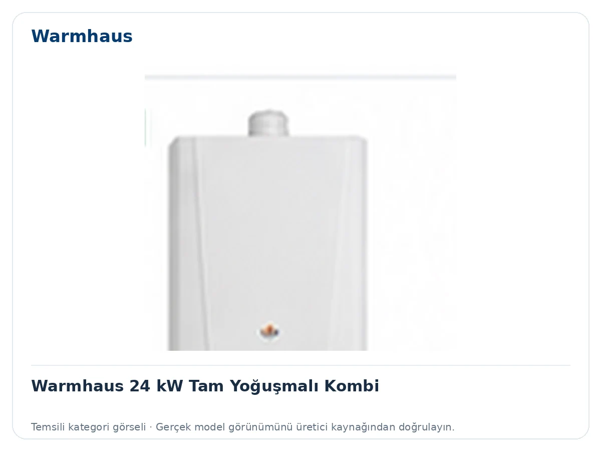 Warmhaus 24 kW Tam Yoğuşmalı Kombi için temsili ürün görseli