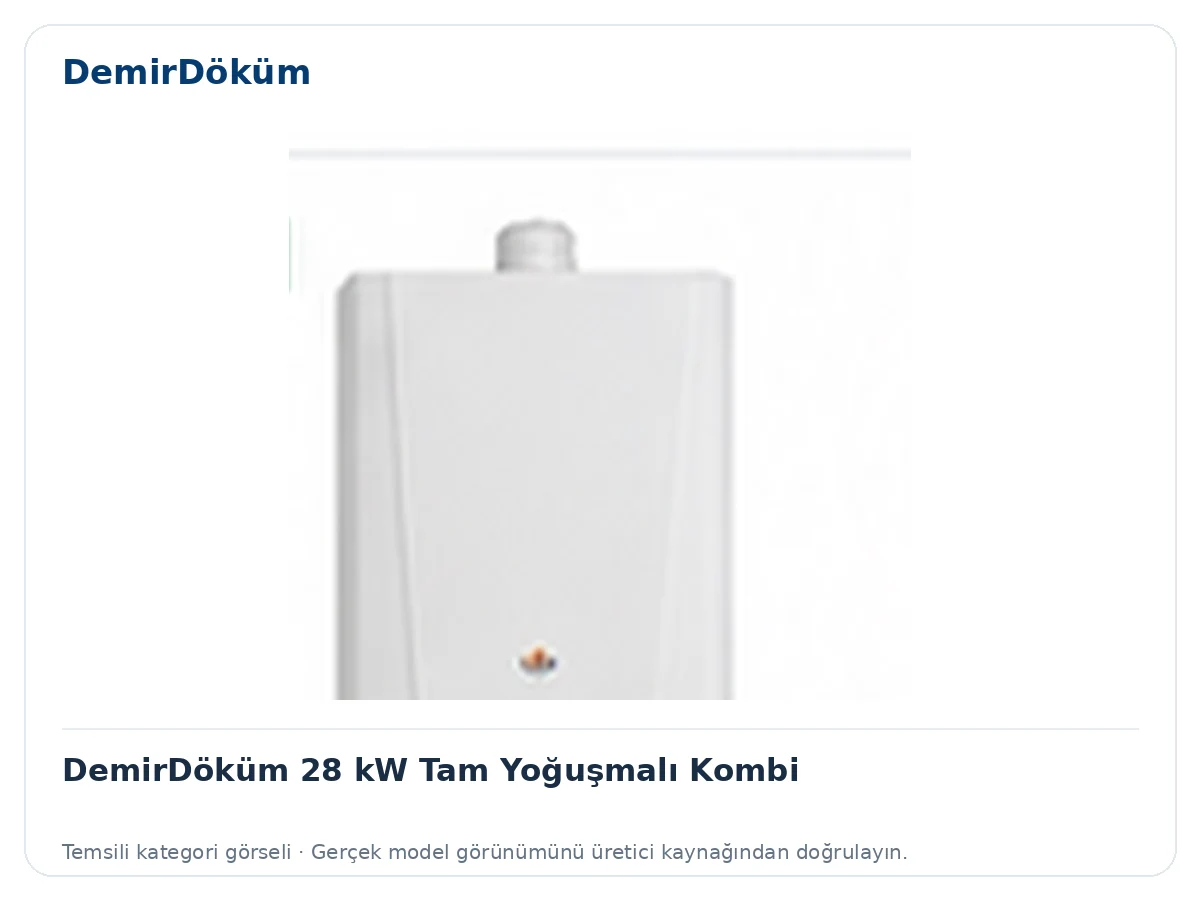 DemirDöküm 28 kW Tam Yoğuşmalı Kombi için temsili ürün görseli