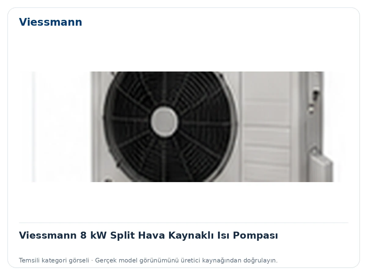 Viessmann 8 kW Split Hava Kaynaklı Isı Pompası için temsili ürün görseli