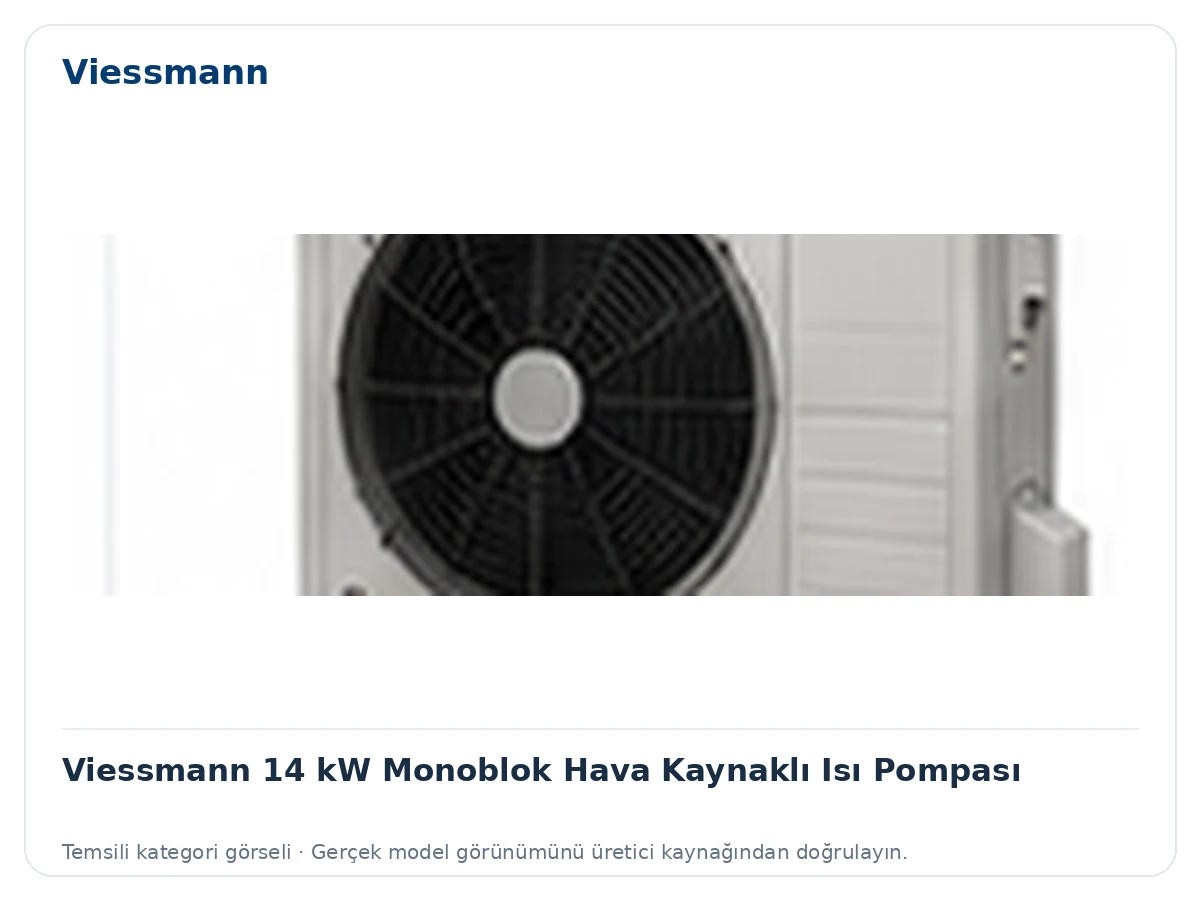 Viessmann 14 kW Monoblok Hava Kaynaklı Isı Pompası için temsili ürün görseli