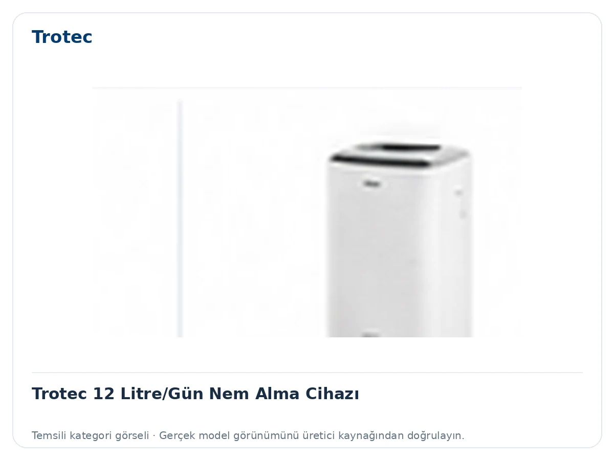 Trotec 12 Litre/Gün Nem Alma Cihazı için temsili ürün görseli