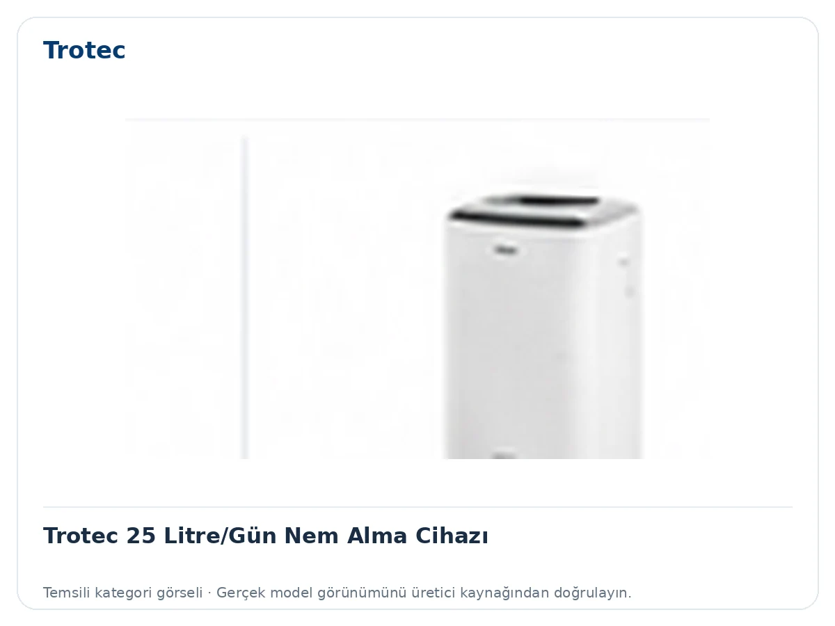 Trotec 25 Litre/Gün Nem Alma Cihazı için temsili ürün görseli