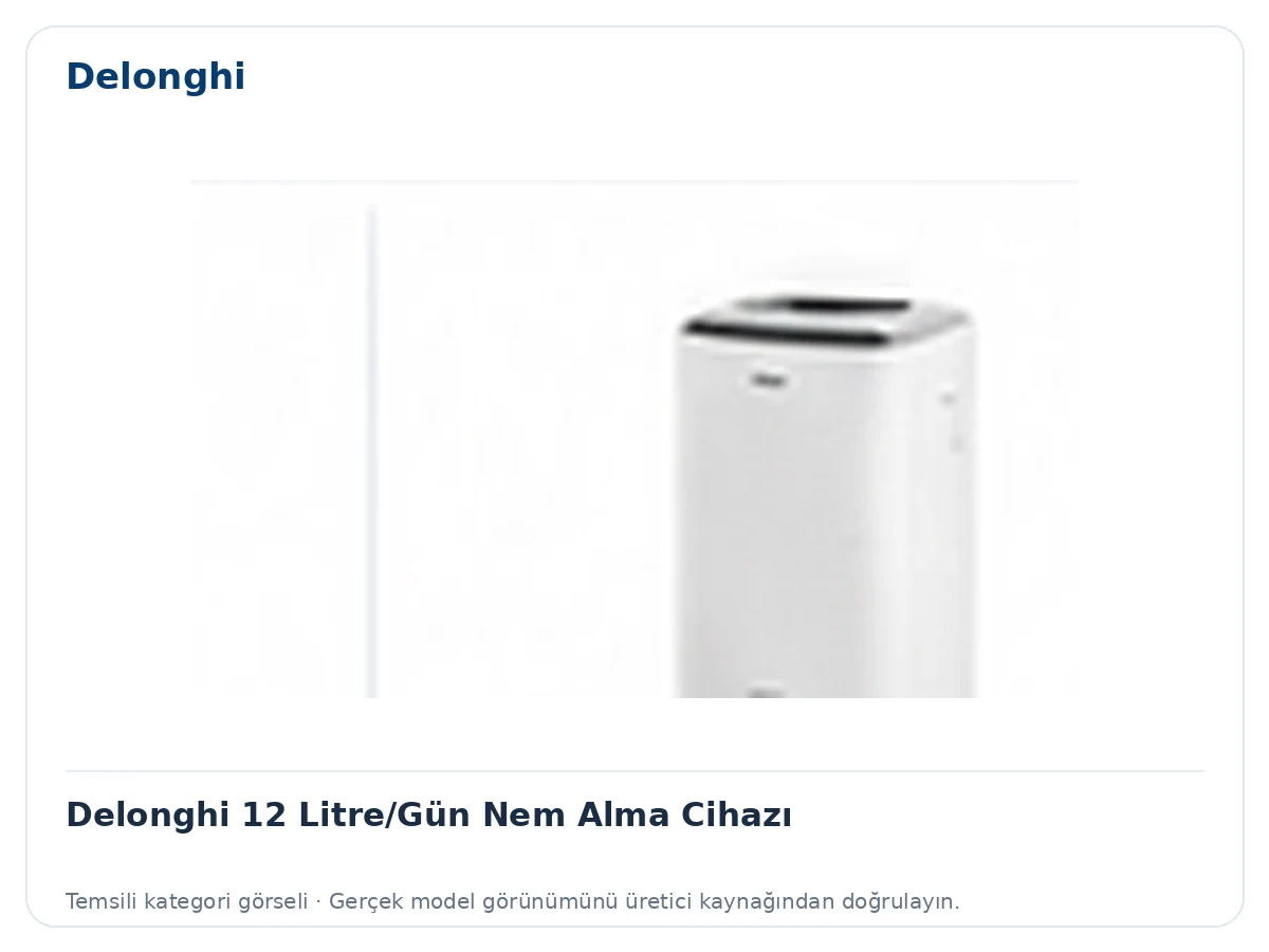 Delonghi 12 Litre/Gün Nem Alma Cihazı için temsili ürün görseli