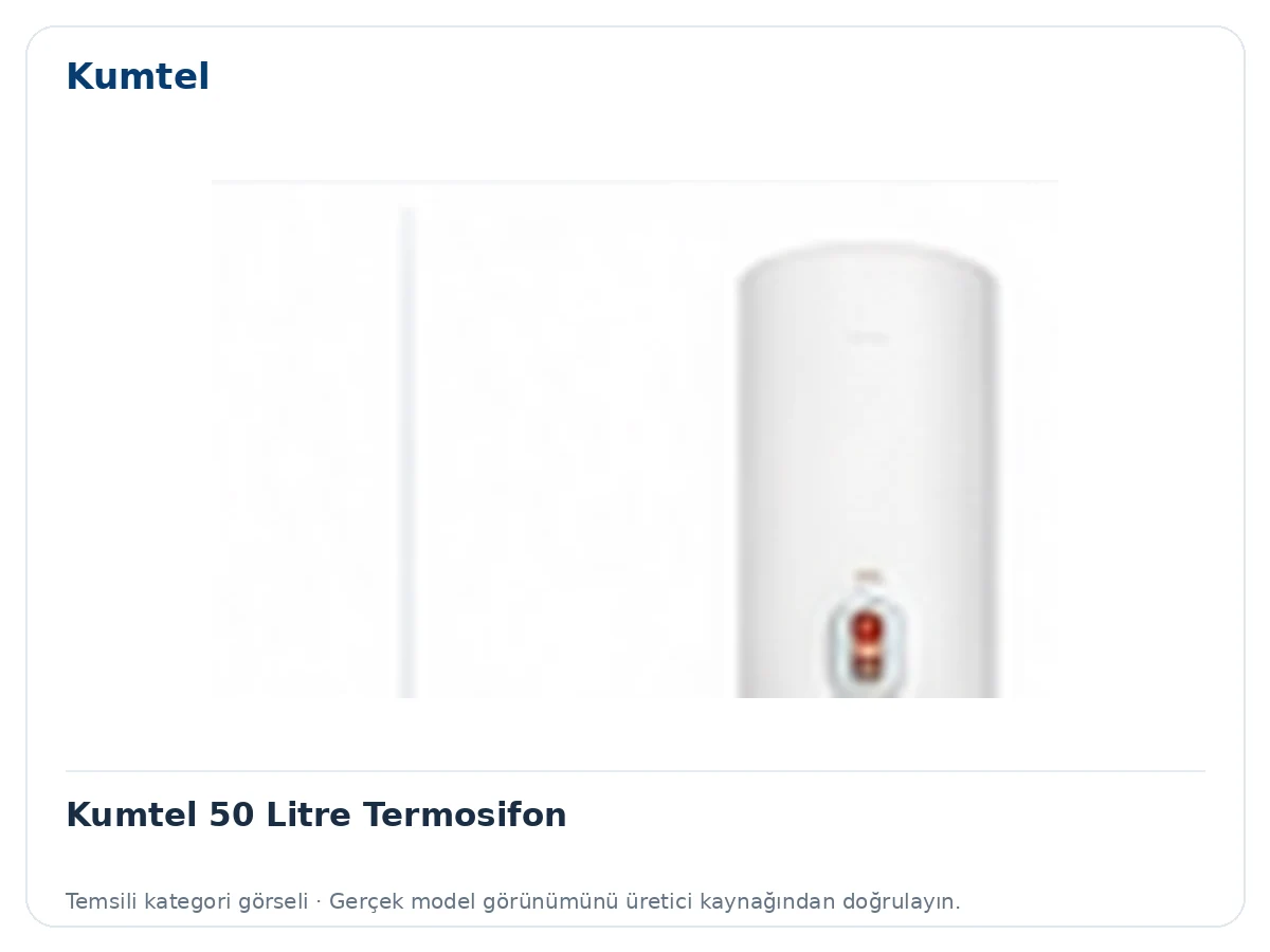 Kumtel 50 Litre Termosifon için temsili ürün görseli