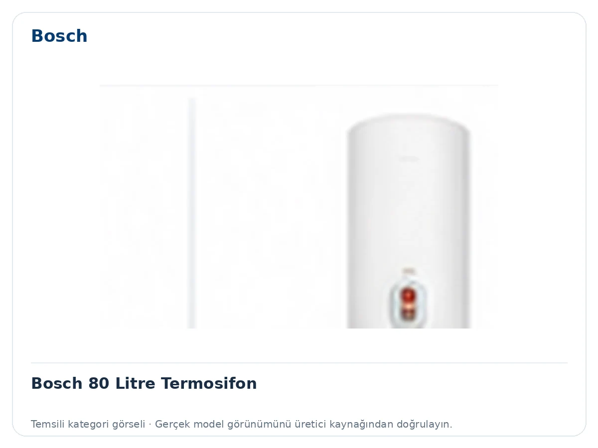 Bosch 80 Litre Termosifon için temsili ürün görseli