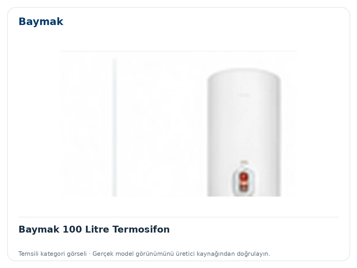 Baymak 100 Litre Termosifon için temsili ürün görseli