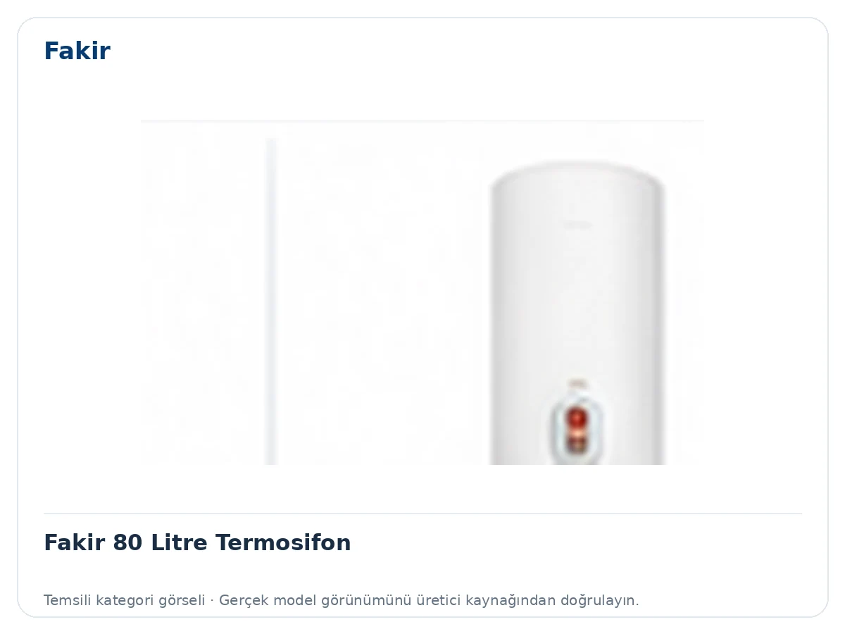 Fakir 80 Litre Termosifon için temsili ürün görseli