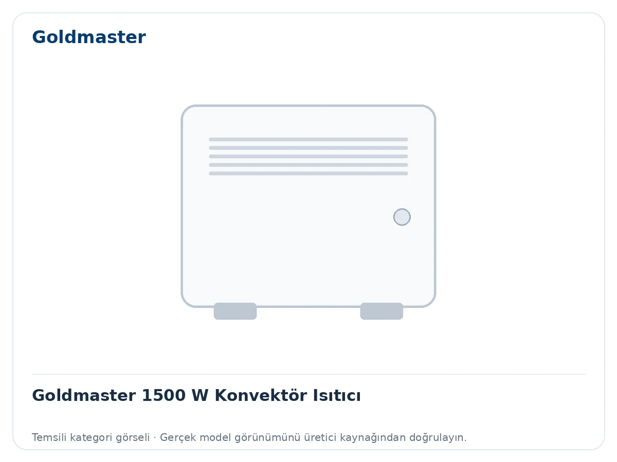Goldmaster 1500 W Konvektör Isıtıcı için temsili ürün görseli