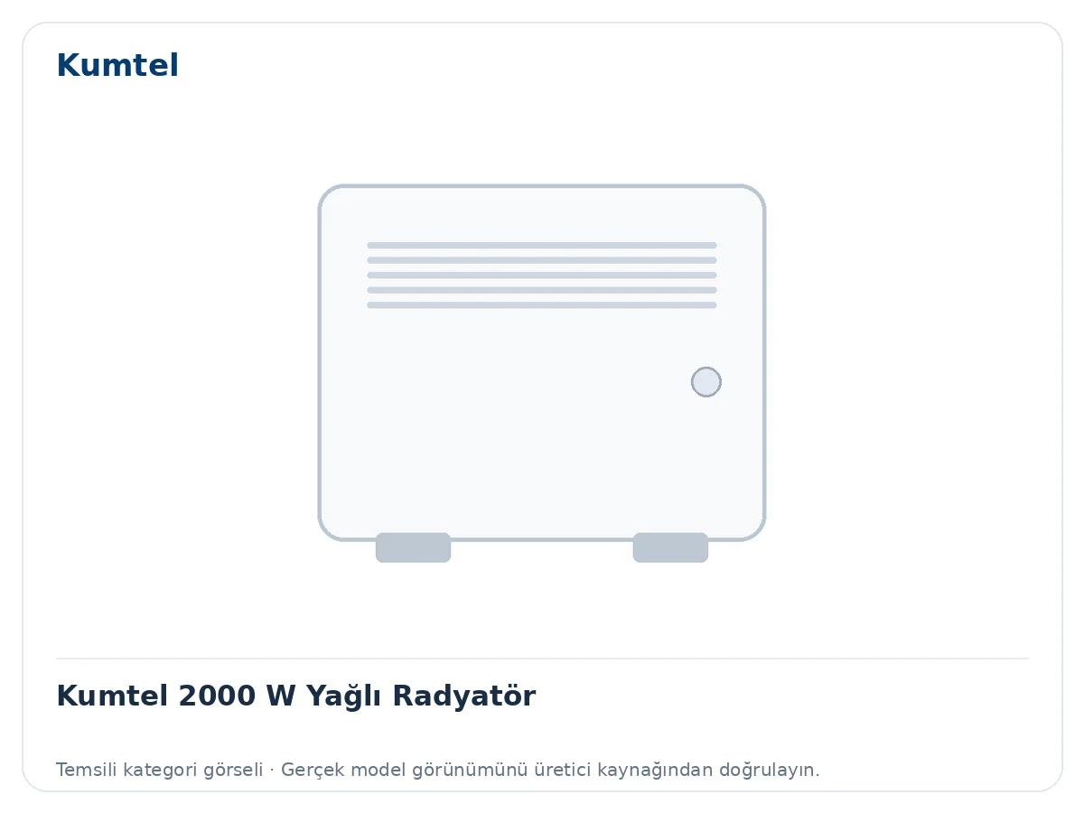 Kumtel 2000 W Yağlı Radyatör için temsili ürün görseli