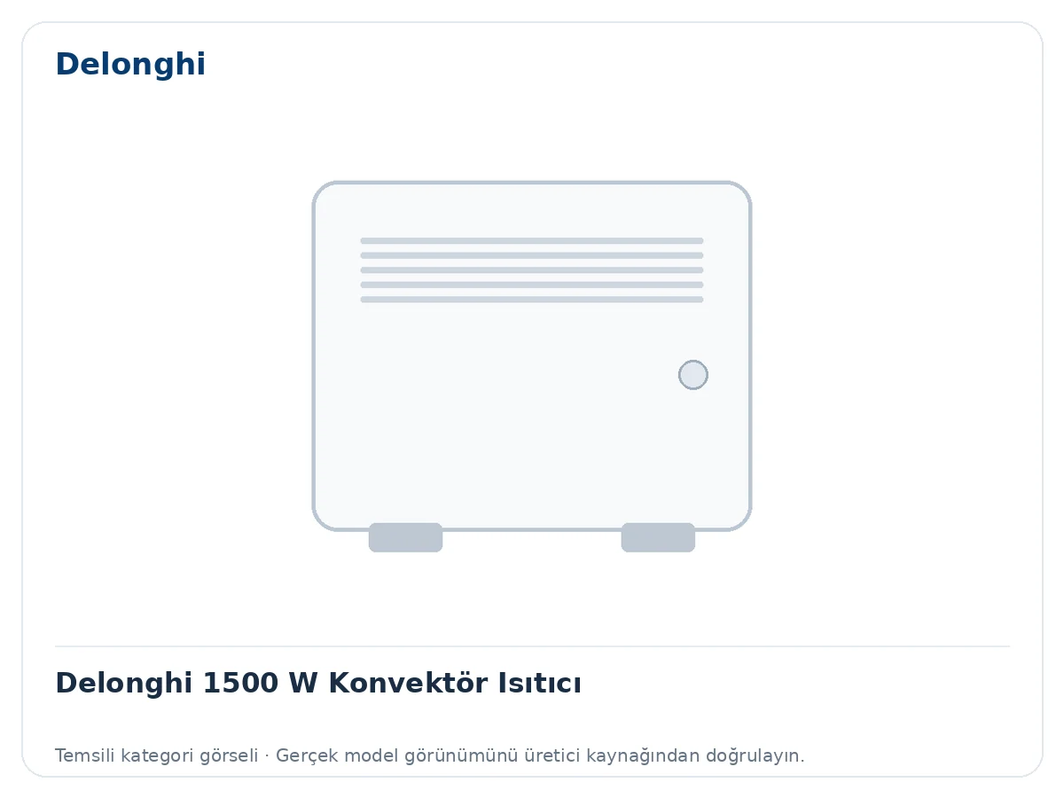 Delonghi 1500 W Konvektör Isıtıcı için temsili ürün görseli